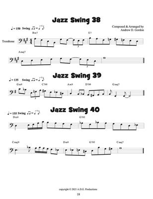 Andrew D. Gordon: 100 Ultimate Jazz Riffs for Trombone: Solo pourTrombone