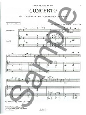 Burnet C. Tuthill: Concerto: Trombone et Accomp.