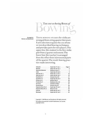 The not-so-boring Book of Bowing