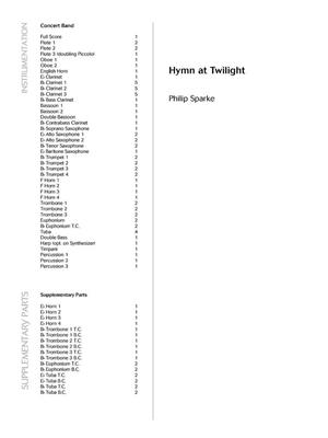 Philip Sparke: Hymn at Twilight: Orchestre d'Harmonie