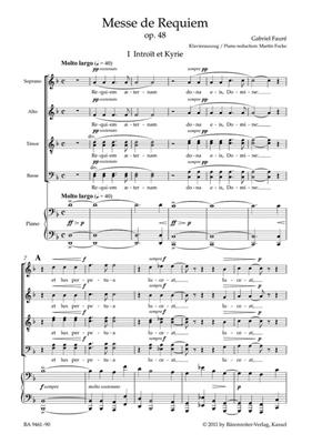 Gabriel Fauré: Messe de Requiem: Chœur Mixte et Ensemble