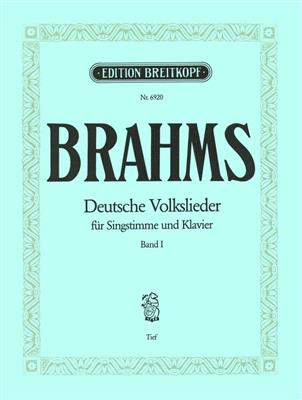 Johannes Brahms: Deutsche Volkslieder, Band 1: Chant et Piano