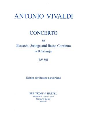 Antonio Vivaldi: Concerto in B RV 501: Basson et Accomp.