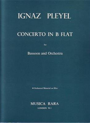 Ignace Pleyel: Concerto in B flat for Bassoon and Orchestra: Basson et Accomp.