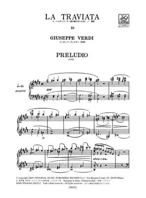 Giuseppe Verdi: La traviata: Chant et Piano