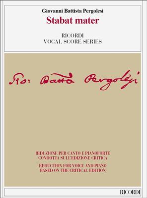 Giovanni Battista Pergolesi: Stabat Mater: Partitions Vocales d'Opéra