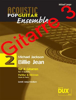 Michael Langer: Billie Jean: Trio/Quatuor de Guitares