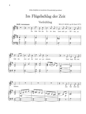 Willy Hess: 5 Gesänge Für Eine Mittlere Stimme: Chant et Piano