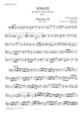 Benedetto Marcello: 12 Sonate op. 2 Vol. 2: Flûte Traversière et Accomp.