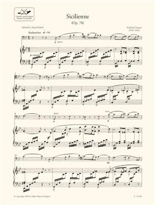 Gabriel Fauré: Sicilienne op. 78: Violoncelle et Accomp.
