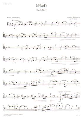 A. Rubinstein: Melodie op. 3, No. 1: Violoncelle et Accomp.