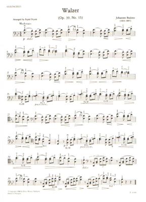 Johannes Brahms: Walzer op. 39, No.15: Violoncelle et Accomp.