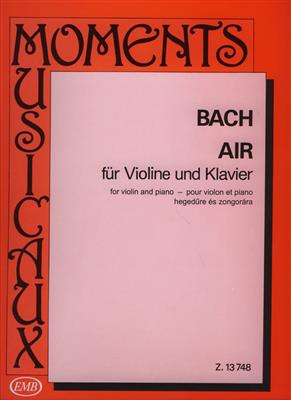Johann Sebastian Bach: Air (BWV 1068-II) für Violine und Klavier: Violon et Accomp.