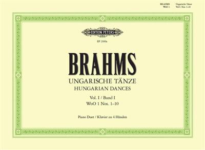 Johannes Brahms: Hungarian Dances Vol.1: Piano Quatre Mains