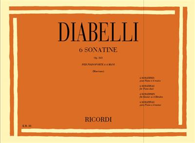 Anton Diabelli: 6 Sonatine Op. 163: Piano Quatre Mains
