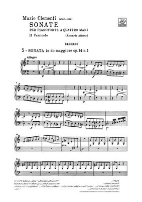 Muzio Clementi: 7 Sonate. Fascicolo II: Nn. 5 - 7: Piano Quatre Mains