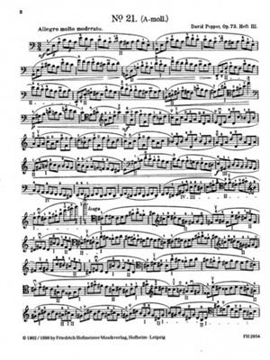 David Popper: Hohe Schule des Violoncellspiels - Heft 3: Solo pour Violoncelle
