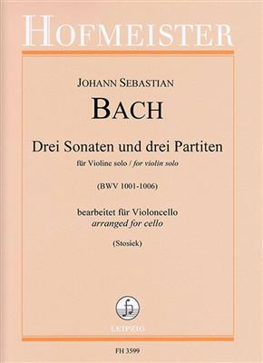 Johann Sebastian Bach: Drei Sonaten und drei Partiten: (Arr. Stosiek): Solo pour Violoncelle