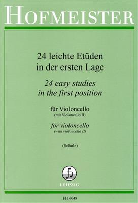 24 leichte Etüden in der 1. Lage: (Arr. Schulz): Duo pour Violoncelles