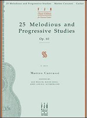 Matteo Carcassi: 25 Melodious And Progressive Studies Op.60: Solo pour Guitare