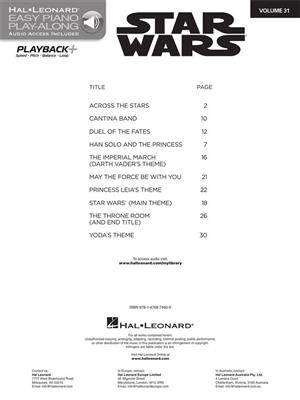 Star Wars: Piano Facile