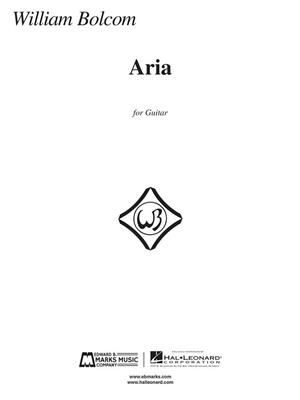 William Bolcom: Aria: Solo pour Guitare