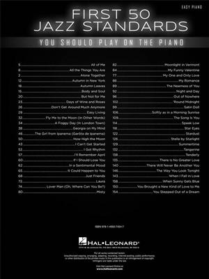 First 50 Jazz Standards: Solo de Piano