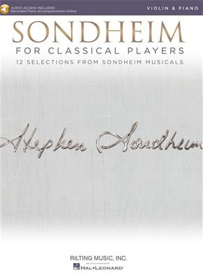Stephen Sondheim: Sondheim for Classical Players: Violon et Accomp.