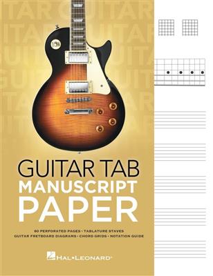 Guitar Tab Manuscript Paper: Papier à Musique