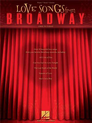Love Songs from Broadway: Piano, Voix & Guitare
