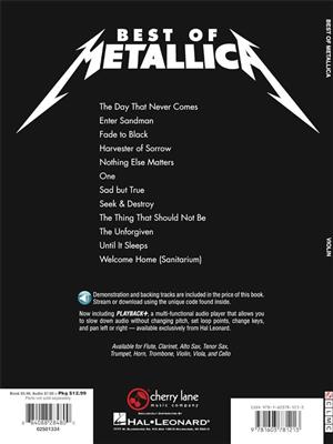 Metallica: Best of Metallica for Violin: Solo pour Violons