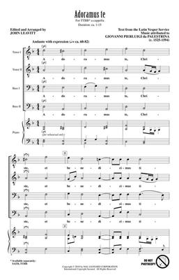 Giovanni Pierluigi da Palestrina: Adoramus Te: Voix Basses et Accomp.