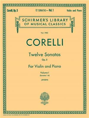 Arcangelo Corelli: Twelve Sonatas, Op. 5 - Volume 1: Violon et Accomp.