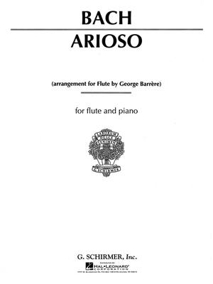 Johann Sebastian Bach: Arioso: Flûte Traversière et Accomp.