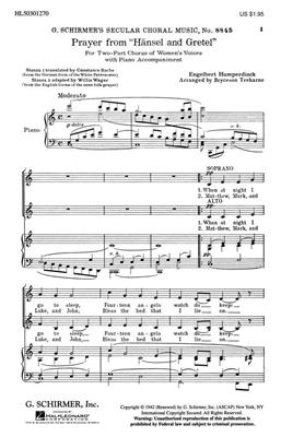 Engelbert Humperdinck: Prayer From Hansel And Gretel: (Arr. B Treharne): Chant et Piano