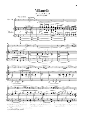 Paul Dukas: Villanelle für Horn und Klavier: Cor Français et Accomp.