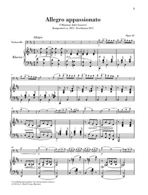 Camille Saint-Saëns: Allegro appassionato op. 43: Violoncelle et Accomp.