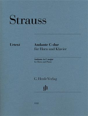 Richard Strauss: Andante in C major for Horn and Piano: Cor Français et Accomp.