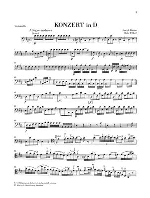 Franz Joseph Haydn: Violoncello Concerto In D Major Hob. VIIb: Violoncelle et Accomp.