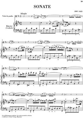 Johann Sebastian Bach: Sonatas for Viola da Gamba and Harpsichord: Violoncelle et Accomp.