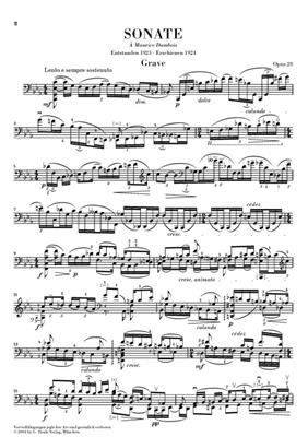 Eugène Ysaÿe: Sonate Opus 28: Solo pour Violoncelle