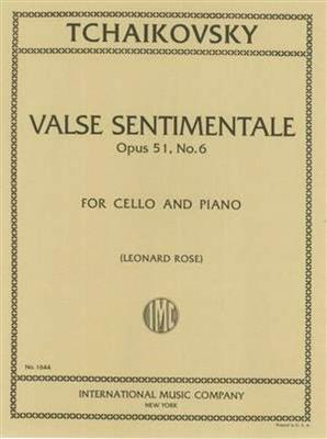 Leonard Rose: Valse Sentimentale, Opus 51, No. 6: Violoncelle et Accomp.