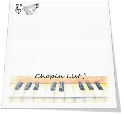 Little Snoring Gifts: Slant Pad - Chopin List