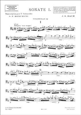 Johann Sebastian Bach: Sonate N.1 (Bwv 1027 Ronchini): Violoncelles (Ensemble)