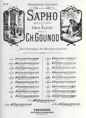 Charles Gounod: Air De Sapho - No.15 Stances: Chant et Piano
