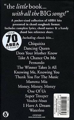 ABBA: The Little Black Songbook: ABBA: Mélodie, Paroles et Accords