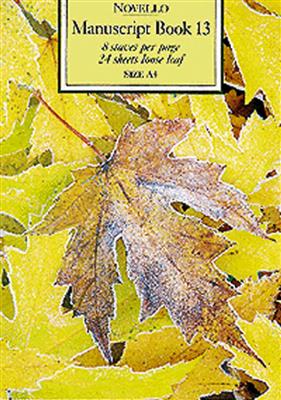 Novello Manuscript Book 13 A4 - Loose Leaf: Papier à Musique