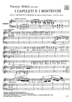 Vincenzo Bellini: I Capuleti E I Montecchi: Oh! Quante Volte Oh!: Chant et Piano