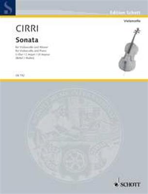 Giovanni Battista Cirri: Sonata No. 1 C Major: (Arr. Rainer Mohrs): Violoncelle et Accomp.