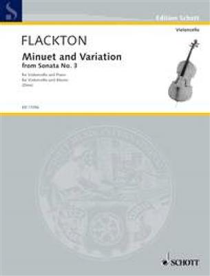 William Flackton: Minuet And Variation: Violoncelle et Accomp.